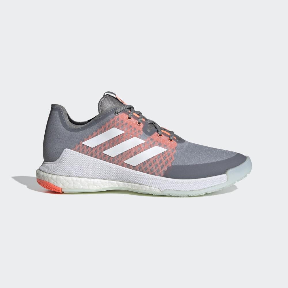 Adidas Men's Crazyflight Volleyball Shoes Grey/White/Coral Ireland EG2343